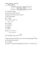 Đề thi HKI môn Toán 6 năm 2000-2001 PGD Tam Kỳ Quảng Nam