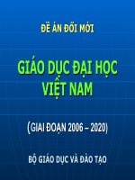 Bài giảng Đề án đổi mới giáo dục đại học Việt Nam (giai đoạn 2006  2020)