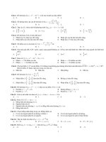 Tài liệu trắc nghiệm toán học kì 1   lớp 12