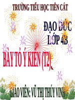 Bài 3. Biết bày tỏ ý kiến