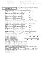 Đề thi HKI môn Toán 6 năm 2011-2012 PGD Tam Kỳ Quảng Nam