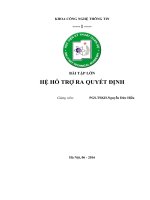 Tiểu luận môn Hệ hỗ trợ ra quyết định Hệ hỗ trợ mua laptop trên mạng