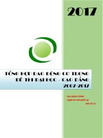TỔNG hợp 200 câu CHUYÊN đề DAO ĐỘNG cơ từ đề thi đh cđ từ năm 2007 đến năm 2017 có đáp án 