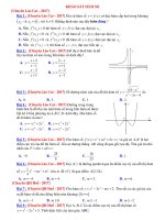 Tuyển chọn các bài khảo sát hàm số trong đề thi năm 2017 của các trường, các sở, đề thi của bộ 