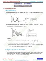 Lý thuyết và bài tập trắc nghiệm chuyên đề nguyên hàm   tích phân   giải tích 12   phần 3 