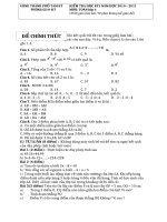 Đề thi HKI môn Toán 6 năm 2010-2011 PGD Tam Kỳ Quảng Nam