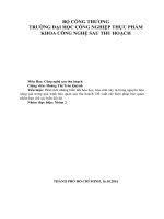 Phân tích những biến đổi hóa học, hóa sinh xảy ra trong nguyên liệu nông sản trong quá trình bảo quản sau thu hoạch. Đề xuất các biện pháp bảo quản nhằm hạn chế các biến đổi đó