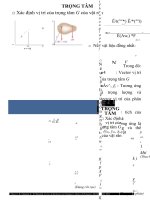 BÀI GIẢNG cơ học lý THUYẾT  TRỌNG tâm của vật rắn