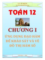 Bài tập chương 1 Toán lớp 12 - Lư Sĩ Pháp