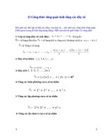 13 công thức tính dãy số cần nhớ