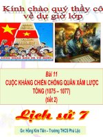 Bài 11. Cuộc kháng chiến chống quân xâm lược Tống (1075 - 1077)