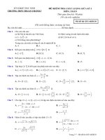 đề kiểm tra chất lượng giữa kỳ i môn toán lớp 10