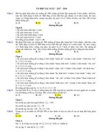 bài tập trắc nghiệm chủ đề tổ hợp – xác suất có đáp án và lời giải chi tiết