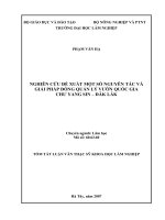 Nghiên cứu đề xuất một số nguyên tắc và giải pháp đồng quản lý vườn quốc gia chư yang sin   đăklăk 
