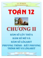 Bài tập chương 2 Toán lớp 12 - Lư Sĩ Pháp