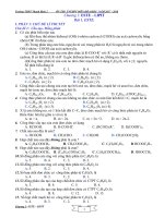 Bài tập ôn thi THPT Quốc Gia môn Hoá Học