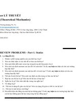 Bài giảng cơ học lý thuyết  ôn tập PHẦN TĨNH học