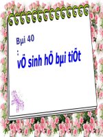 Bài 40. Vệ sinh hệ bài tiết nước tiểu