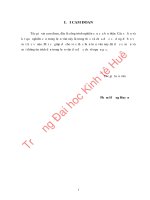 CHUYỂN DỊCH cơ cấu KINH tế NGÀNH THEO HƯỚNG CÔNG NGHIỆP hóa, HIỆN đại hóa ở HUYỆN PHONG điền, TỈNH THỪA THIÊN HUẾ 