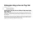 Không gian sống xa hoa của thụy vân 