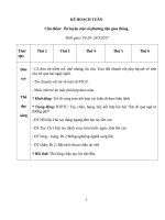 Chủ điểm ôn luyện một số phương tiện giao thông