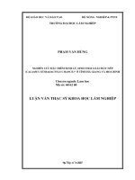 Nghiên cứu đặc điểm sinh lý, sinh thái loài mây nếp (calamus tetradactylus hance) ỏ tỉnh hà giang và hòa bình 