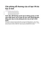 Căn phòng dễ thương của cô bạn VN du học ở anh 