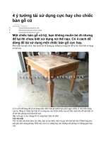 4 ý tưởng tái sử dụng cực hay cho chiếc bàn gỗ cũ 