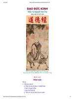 Đạo Đức Kinh  Nhân tử Nguyễn Văn Thọ