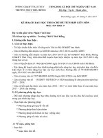 PHÒNG GDĐT THÁI THỤY TRƯỜNG THCS THÁI HỒNG   CỘNG HOÀ XÃ HỘI CHỦ NGHĨA VIỆT NAM           Độc lập  Tự do  Hạnh phúc              Thái Hồng, ngày 18  tháng 8  năm 2017  KẾ HOẠCH DẠY HỌC THEO CHỦ ĐỀ TÍCH HỢP LIÊN MÔN Môn: TIN HỌC 9