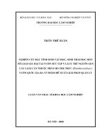 Nghiên cứu đặc tính sinh vật học, sinh thái học một số loài cây thuộc phân họ tre trúc (bambusoieae) vườn quốc gia ba vì nhằm đề xuất giải pháp quản lý 