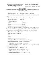 Biên bản bầu đại biểu dự đại hội cấp trên 