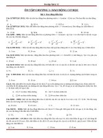bài tập dao động điều hòa nâng cao có đáp án