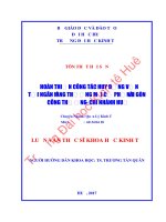 HOÀN THIỆN CÔNG tác HUY ĐỘNG vốn tại NGÂN HÀNG THƯƠNG mại cổ PHẦN sài gòn CÔNG THƯƠNG   CHI NHÁNH HUẾ 