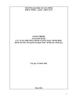 Giáo trình lý luận phương pháp giảng dạy sinh học 