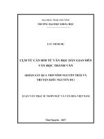 Cụm từ cân đối từ văn học dân gian đến văn học thành văn 