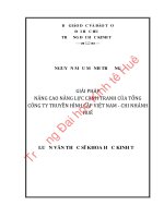 GIẢI PHÁP NÂNG CAO NĂNG lực CẠNH TRANH của TỔNG CÔNG TY TRUYỀN HÌNH cáp VIỆT NAM   CHI NHÁNH HUẾ 