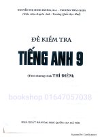 bộ đề kiểm tra Anh 9 thí điểm