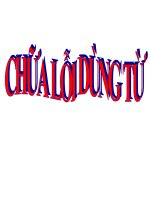 Bài 6. Chữa lỗi dùng từ