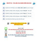 Đề thi file word lời giải chi tiết 2018 vip