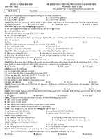 ĐỀ KIỂM TRA LẦN 1-HÓA 12-ESTE-CARBOHYDRAT