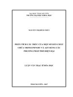 Phân tích cấu trúc một số dẫn chất chứa triecpenoit và AZT bằng các phương pháp phổ hiện đại 