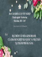 SLIDE- So sánh văn hóa kinh doanh Việt Nam với Hàn Quốc và Nhật Bản