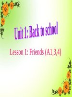 Unit 1. Back to school