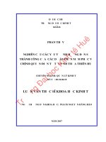 NGHIÊN cứu các yếu tố ẢNH HƯỞNG đến sự THÀNH CÔNG của các dự án PHẦN mềm PHỤC vụ CHÍNH QUYỀN điện tử tại TỈNH THỪA THIÊN HUẾ 