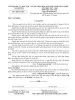 Đề thi HSG 12 THPT 2017 Hải Dương - môn Ngữ văn