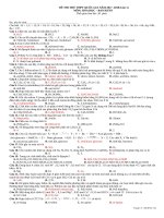 THII THỬ LẦN 1 (2017 -2018) CÓ ĐA