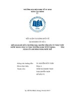 Tiểu luận môn tài chính quốc tế mối quan hệ giữa thương mại, nguồn vốn đầu tư trực tiếp nước ngoài FDI 