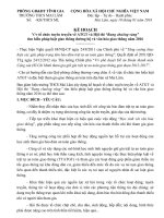 KẾ HOẠCH RUNG CHUÔNG VÀNG ATGT NĂM 2016