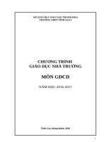 kế hoạch giảng dạy môn gdcd thpt